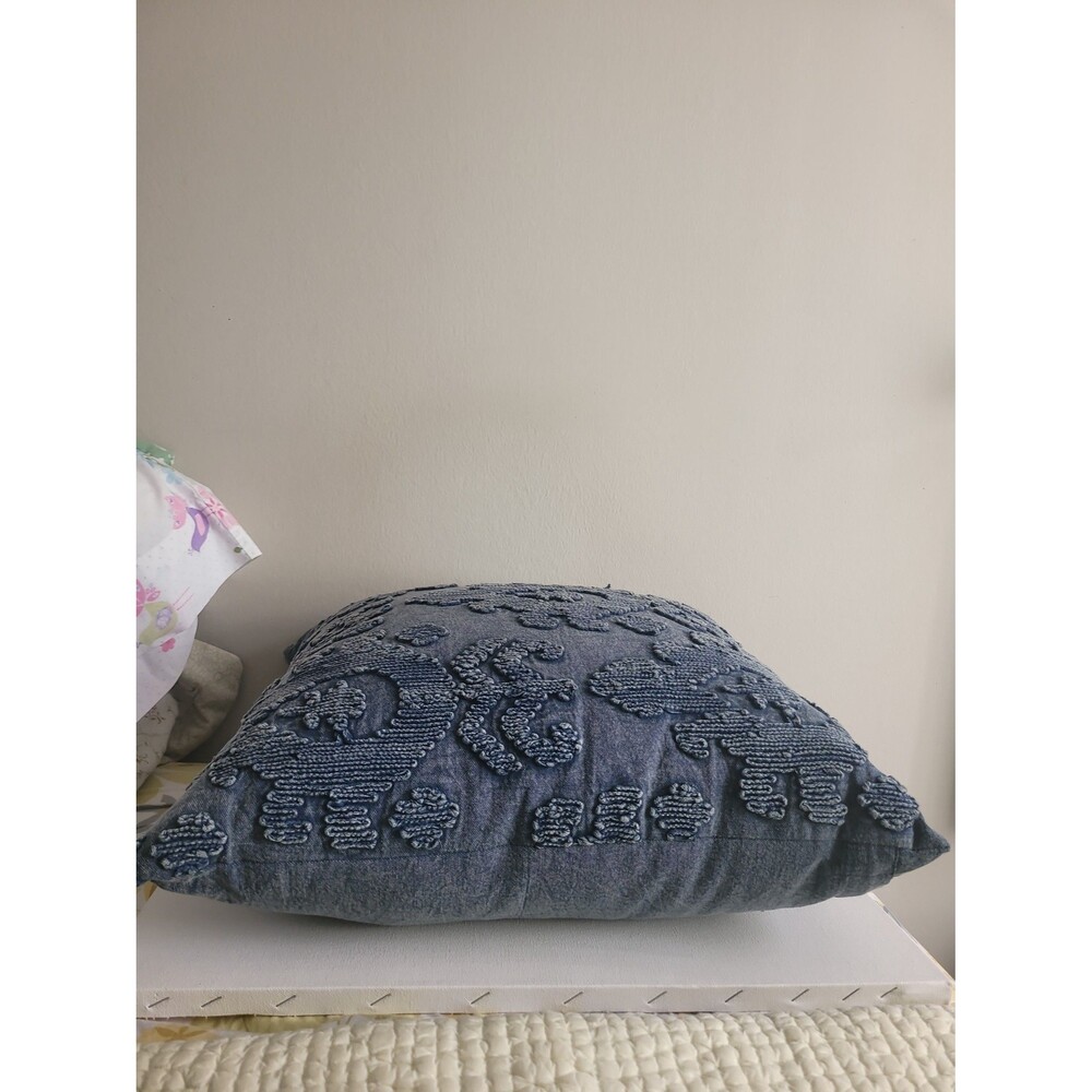 Artistic Accents denim throw pillow 20x20 - Picture 8 of 8
